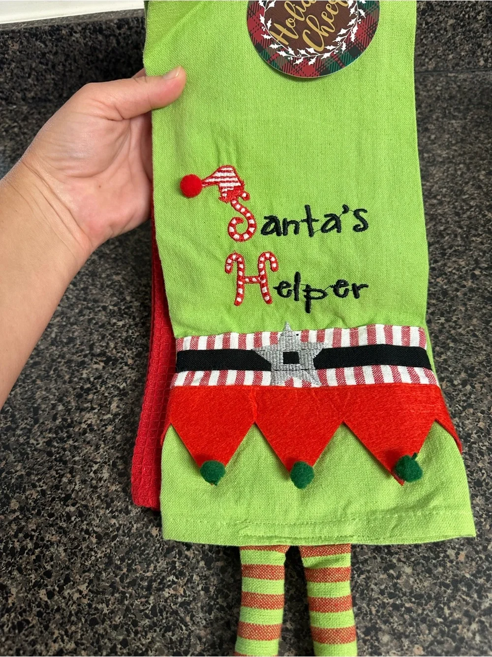 Christmas Santa’s Helper Elf Hand Towel Set